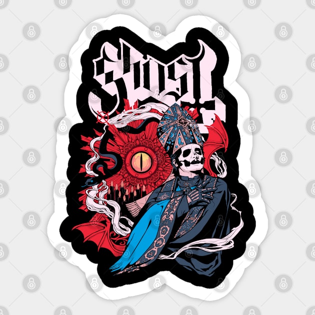 Ghost Sticker by ziaaarts